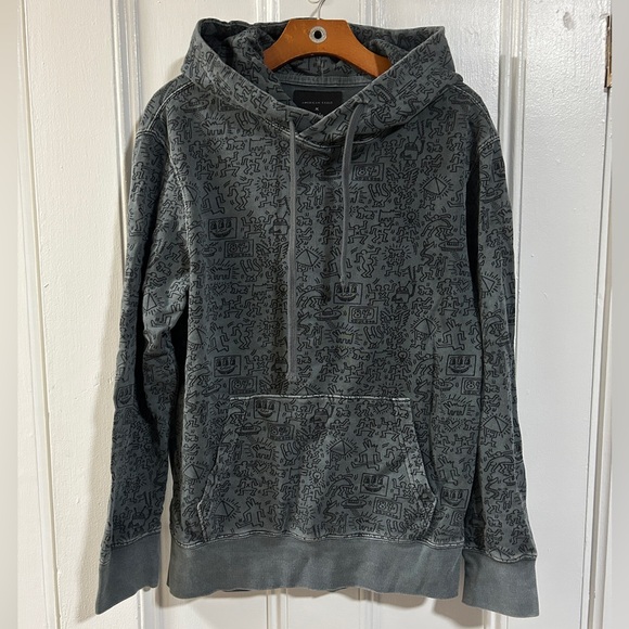 Keith Haring All Over Print Hoodie - Picture 1 of 5